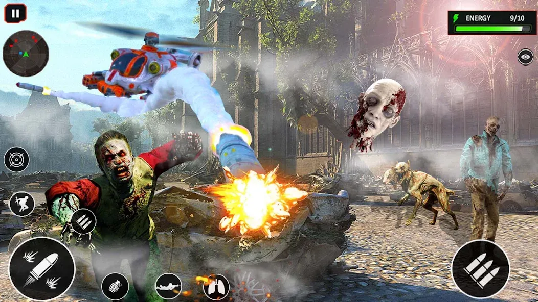 Sniper Zombie Shooting (Зомби стреляющая оффлайн игра) [МОД: Деньги, Монеты и Меню MOD] Screenshot 2