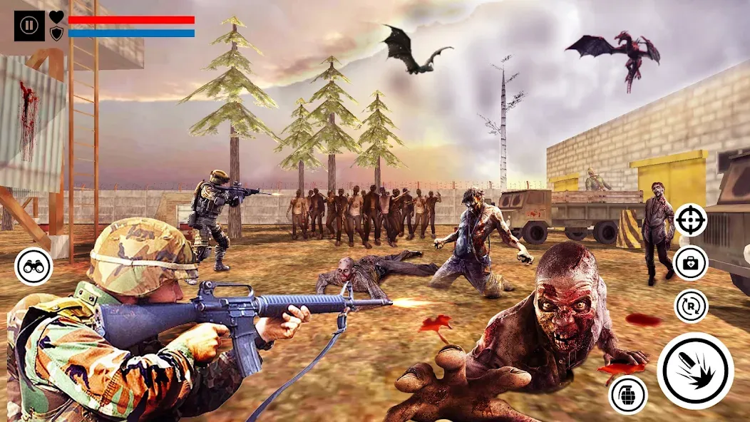 Sniper Zombie Shooting (Зомби стреляющая оффлайн игра) [МОД: Деньги, Монеты и Меню MOD] Screenshot 3