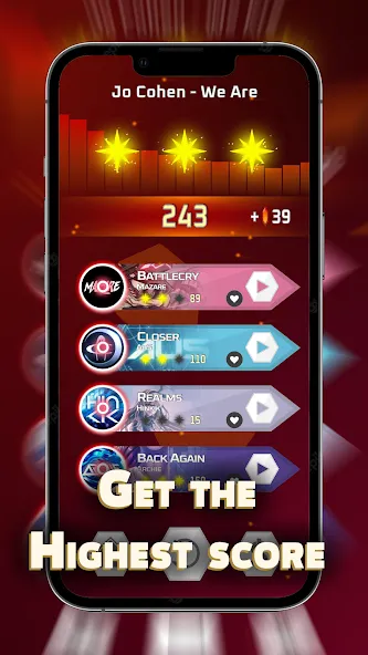 Dash'n'Beat - EDM Rhythm game [МОД: Много денег, Монет и Все открыто] Screenshot 4
