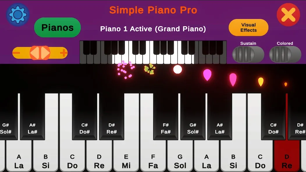 Simple Piano Pro (Симпл Пиано Про) [МОД: Все открыто, Дополнительные деньги и Меню MOD] Screenshot 2