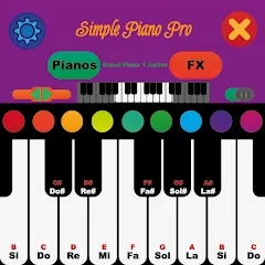 Скачать Simple Piano Pro (Симпл Пиано Про) [МОД: Все открыто, Дополнительные деньги и Меню MOD] | Взлом Simple Piano Pro на Андроид