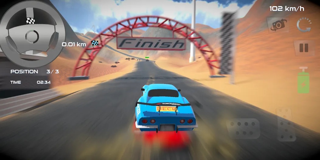 Rally Car : Extreme Fury Race (Ралли Кар) [МОД: Много монет, Открытые уровни и Мега MOD] Screenshot 4