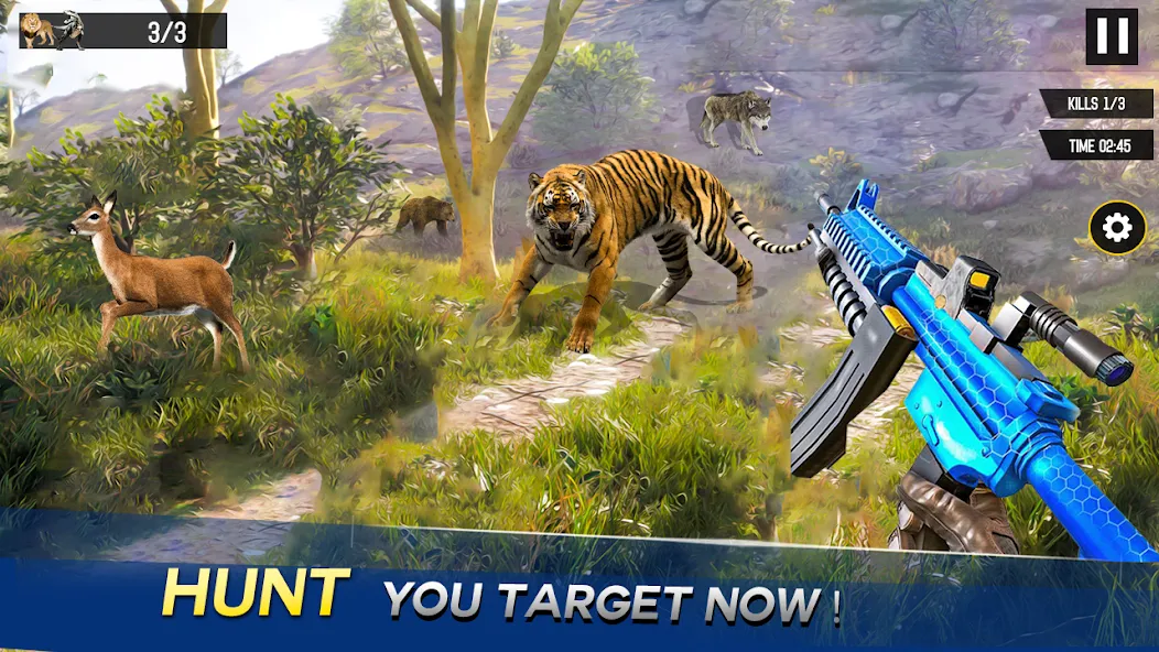 Sniper Animal Deer Hunter Game (Снайперские игры на животных) [МОД: Много монет, Открытые уровни и Мега MOD] Screenshot 2