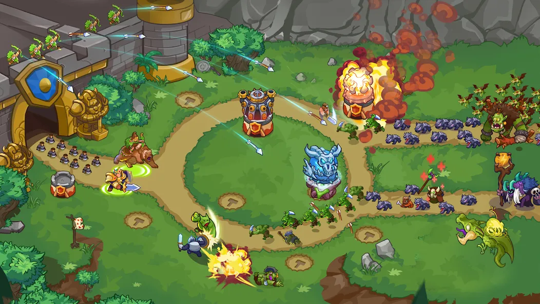 King of Defense 2: Epic TD (Кинг оф Дефенс 2) [МОД: Деньги, Монеты и Меню MOD] Screenshot 1