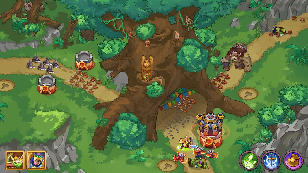 King of Defense 2: Epic TD (Кинг оф Дефенс 2) [МОД: Деньги, Монеты и Меню MOD] Screenshot 2