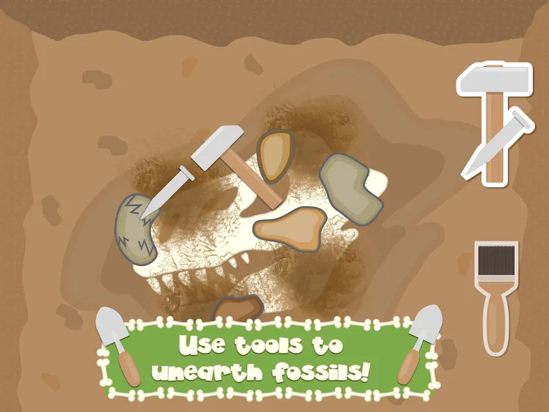Dino Fossil Dig — Jurassic Adv (Дино Фоссил Диг) [MOD: Premium/Unlocked] - Скриншот 3