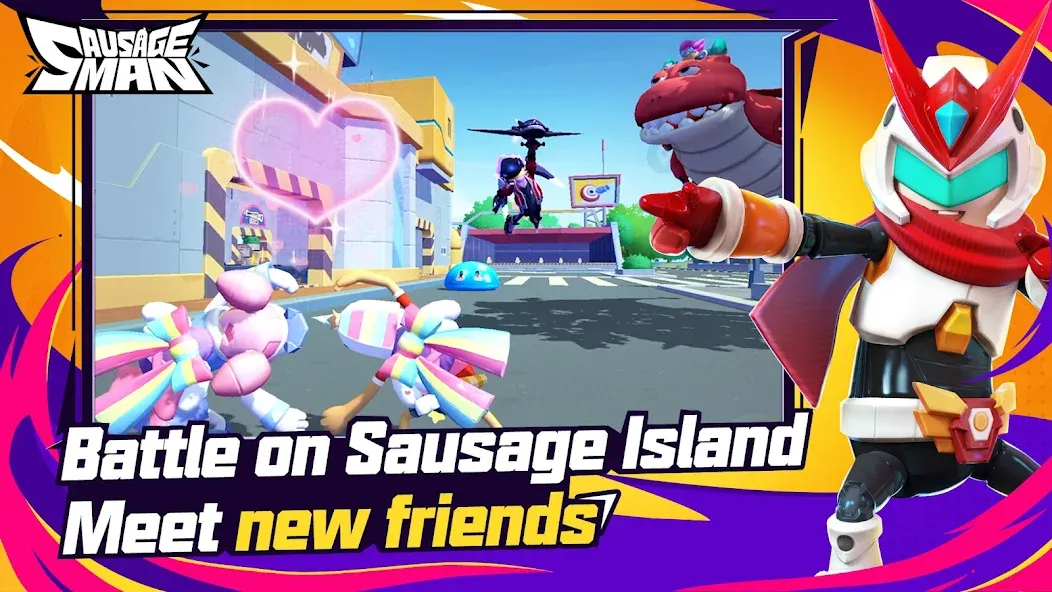 Sausage Man (Сосискамен) [МОД: Много монет, Открытые уровни и Мега MOD] Screenshot 3