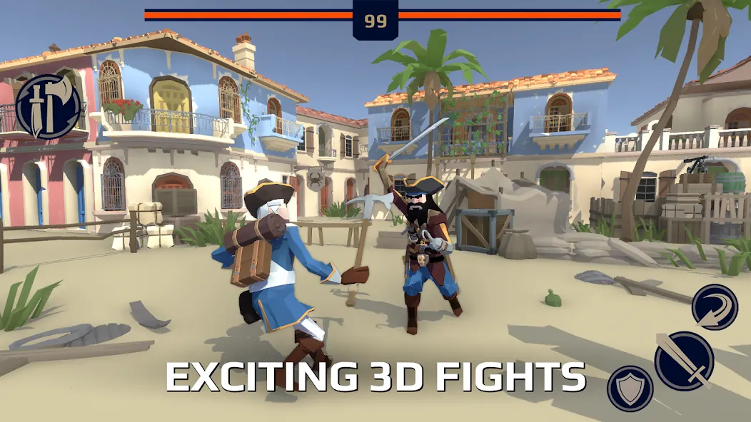 Slash Polygon: Medieval PVP (Слэш Полигон Онлайн ПВП арена) [МОД: Меню, Бесконечные монеты и Открытые уровни] Screenshot 2