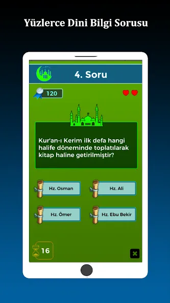 İslami Bilgi Yarışması [МОД: Все открыто, Дополнительные деньги и Меню MOD] Screenshot 2