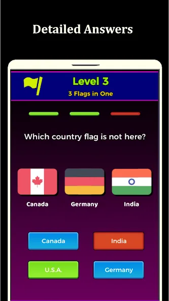 World Flags Quiz Game (Ворлд Флагс Квиз Гейм) [МОД: Много монет, Открытые уровни и Мега MOD] Screenshot 2