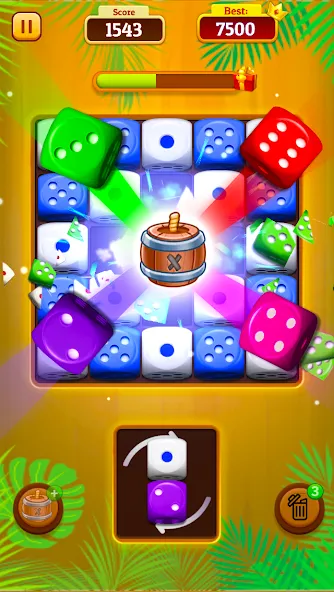 Dice Merge: Dice Mania Game (Дайс Мердж) [МОД: Меню, Бесконечные монеты и Открытые уровни] Screenshot 2
