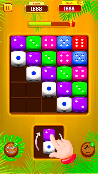 Dice Merge: Dice Mania Game (Дайс Мердж) [МОД: Меню, Бесконечные монеты и Открытые уровни] Screenshot 3