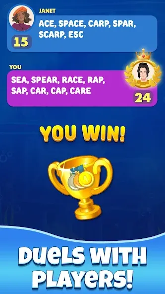 Gold for words: anagram games [MOD: Бесконечные деньги] - Скриншот 2