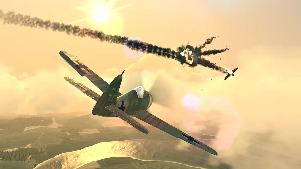 Warplanes: WW2 Dogfight (Варплейнс) [МОД: Меню, Бесконечные монеты и Открытые уровни] Screenshot 2