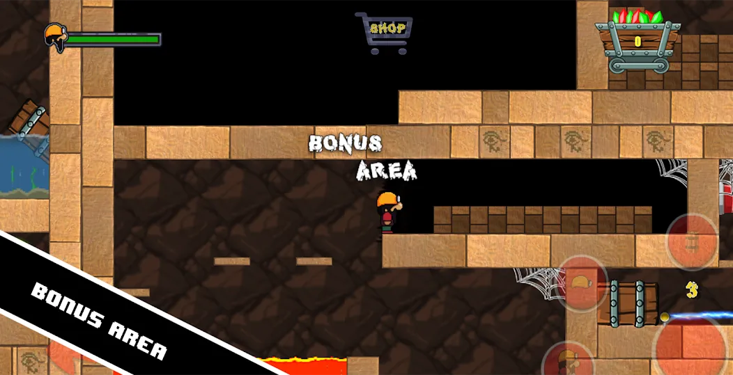 Dan the Dungeon Digger (Дэн Данжн Диггер) [МОД: Меню, Бесконечные монеты и Открытые уровни] Screenshot 2