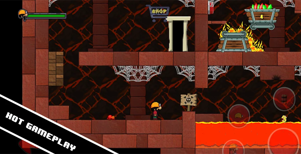 Dan the Dungeon Digger (Дэн Данжн Диггер) [МОД: Меню, Бесконечные монеты и Открытые уровни] Screenshot 3
