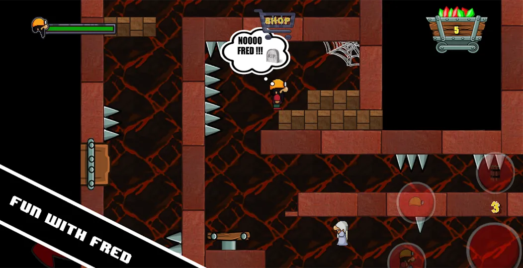 Dan the Dungeon Digger (Дэн Данжн Диггер) [МОД: Меню, Бесконечные монеты и Открытые уровни] Screenshot 4