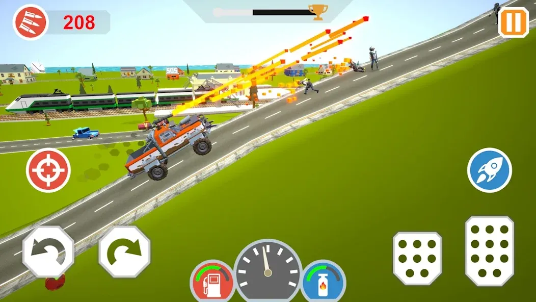 Zombie Cars Crush: Racing Die (Зомби Карс) [МОД: Деньги, Монеты и Меню MOD] Screenshot 5