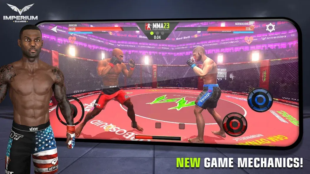 MMA - Fighting Clash 23 (смешанные боевые искусства) [МОД: Деньги, Монеты и Меню MOD] Screenshot 1
