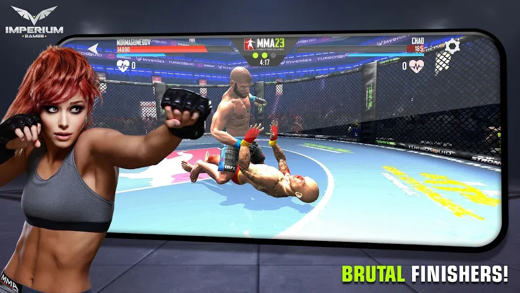 MMA - Fighting Clash 23 (смешанные боевые искусства) [МОД: Деньги, Монеты и Меню MOD] Screenshot 2