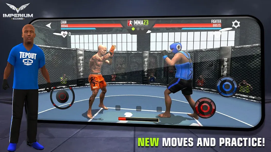 MMA - Fighting Clash 23 (смешанные боевые искусства) [МОД: Деньги, Монеты и Меню MOD] Screenshot 3