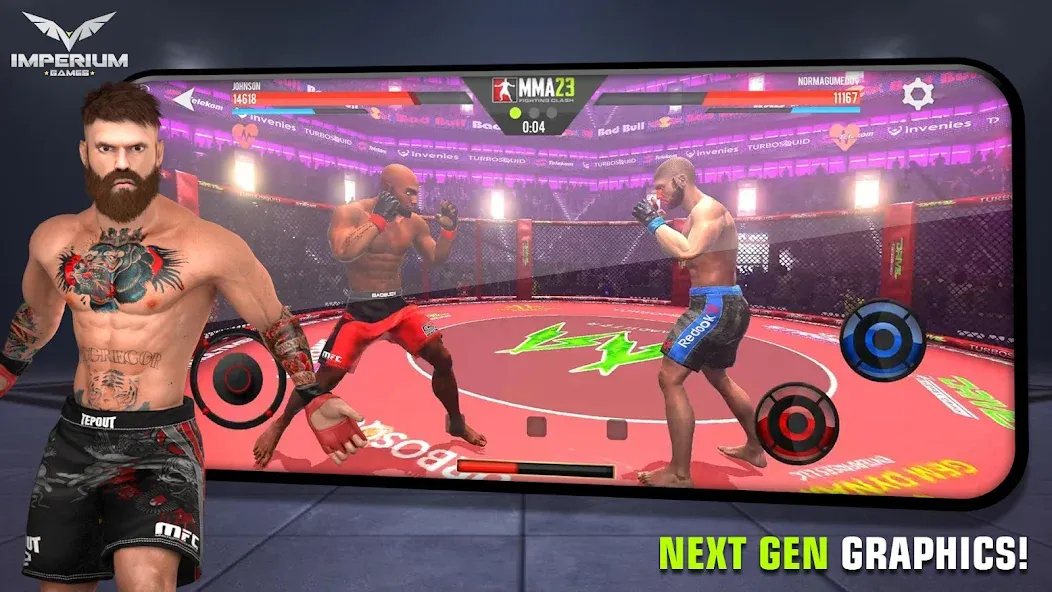 MMA - Fighting Clash 23 (смешанные боевые искусства) [МОД: Деньги, Монеты и Меню MOD] Screenshot 4