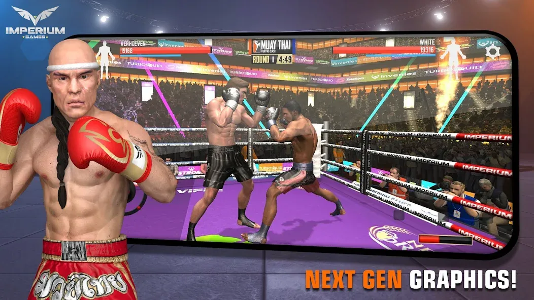 Muay Thai 2 - Fighting Clash (Муай Тай 2) [МОД: Много монет, Открытые уровни и Мега MOD] Screenshot 1