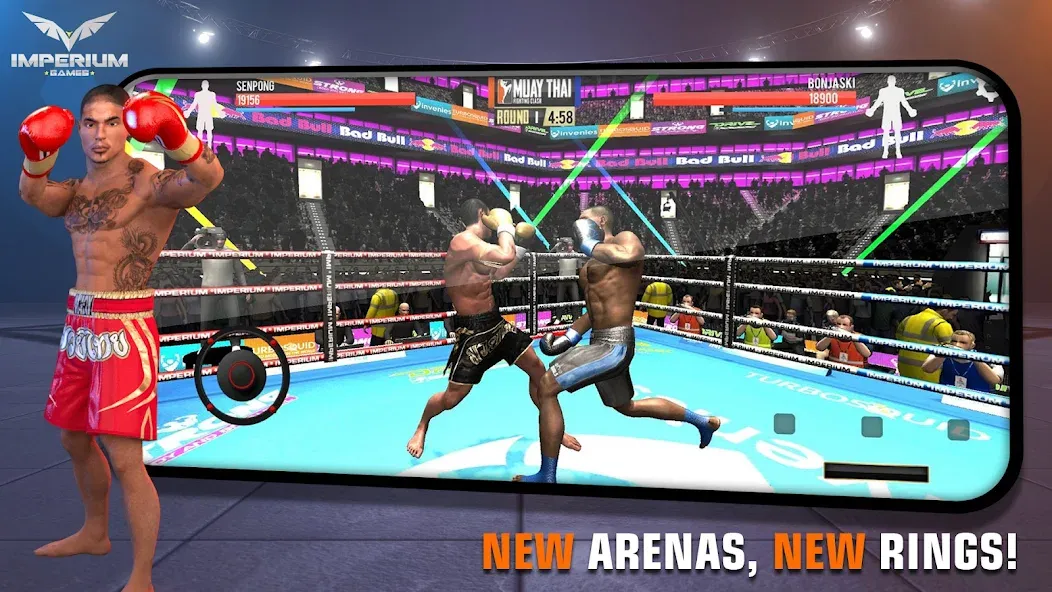 Muay Thai 2 - Fighting Clash (Муай Тай 2) [МОД: Много монет, Открытые уровни и Мега MOD] Screenshot 2