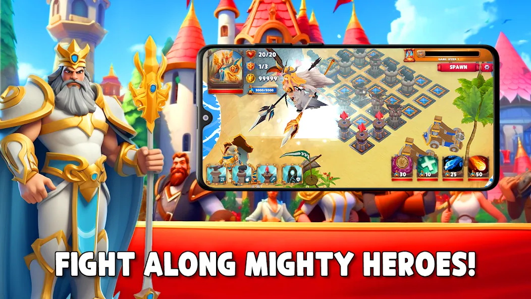 Gaiarus: TD Battles & Heroes [МОД: Много монет, Открытые уровни и Мега MOD] Screenshot 3