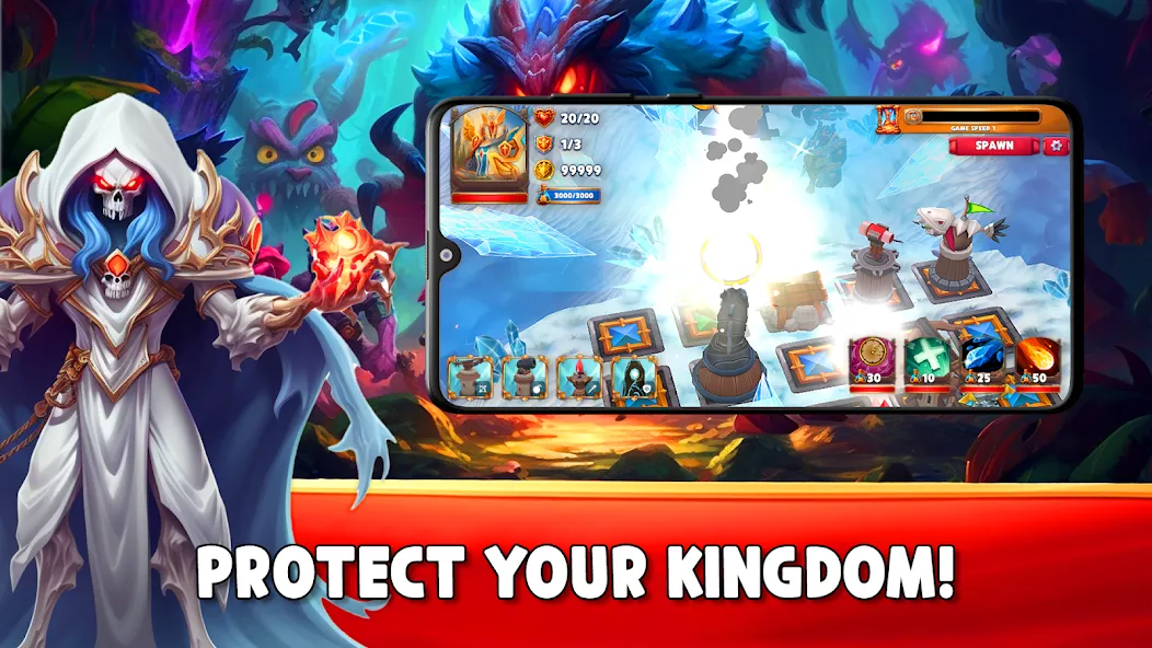 Gaiarus: TD Battles & Heroes [МОД: Много монет, Открытые уровни и Мега MOD] Screenshot 4