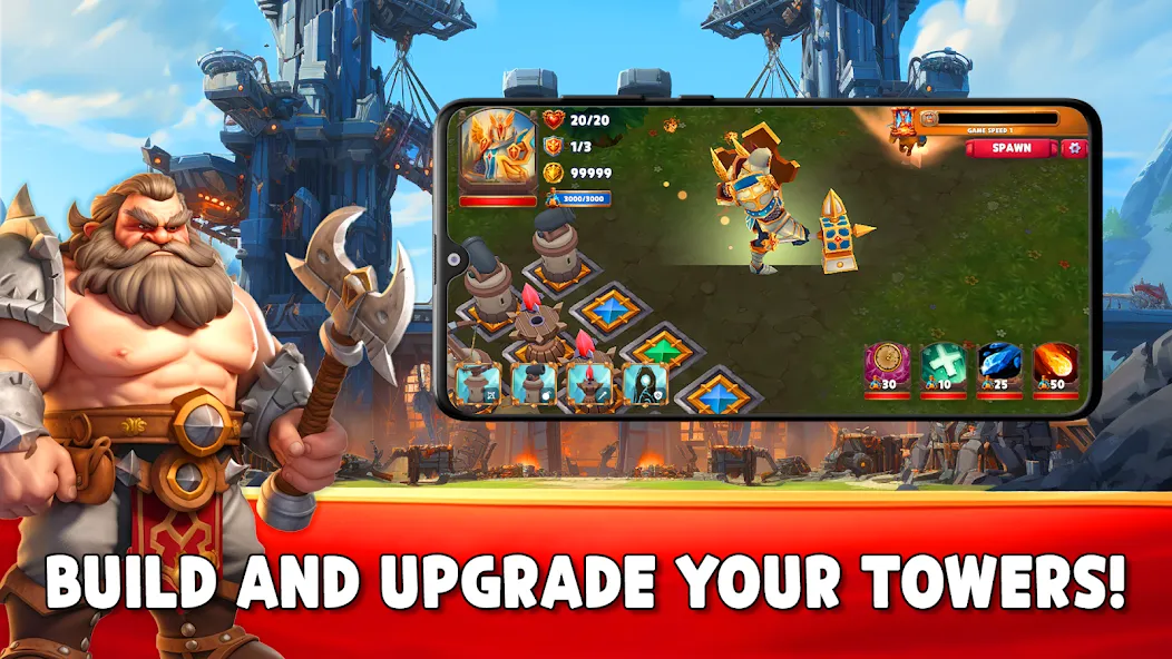 Gaiarus: TD Battles & Heroes [МОД: Много монет, Открытые уровни и Мега MOD] Screenshot 5