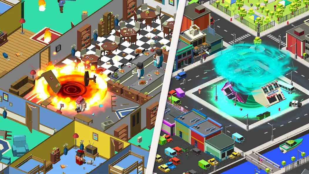 Holein eating games io offline [МОД: Бесконечные деньги, Монеты и Мега MOD] Screenshot 3