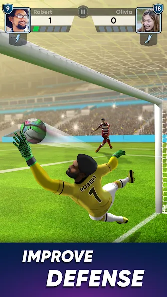 SOCCER Kicks - Stars Strike 24 (ФУТБОЛ Киксы) [МОД: Меню, Бесконечные монеты и Открытые уровни] Screenshot 4