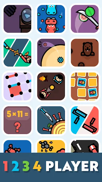 1 2 3 4 Player Games - Offline [МОД: Бесконечные деньги, Монеты и Мега MOD] Screenshot 1