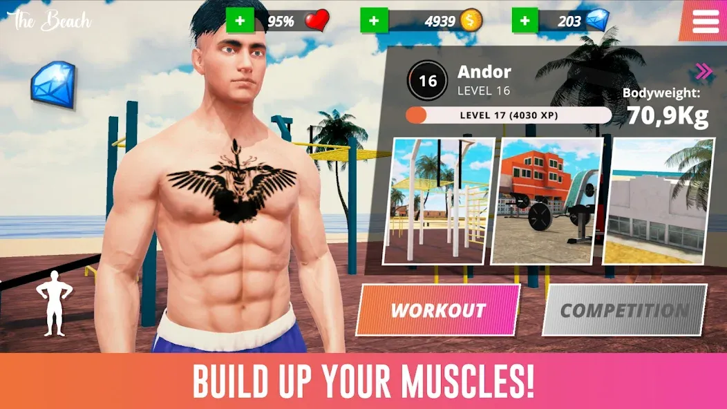 Iron Muscle IV - GYM simulator (Айрон Масл АйВи) [МОД: Много монет, Открытые уровни и Мега MOD] Screenshot 4