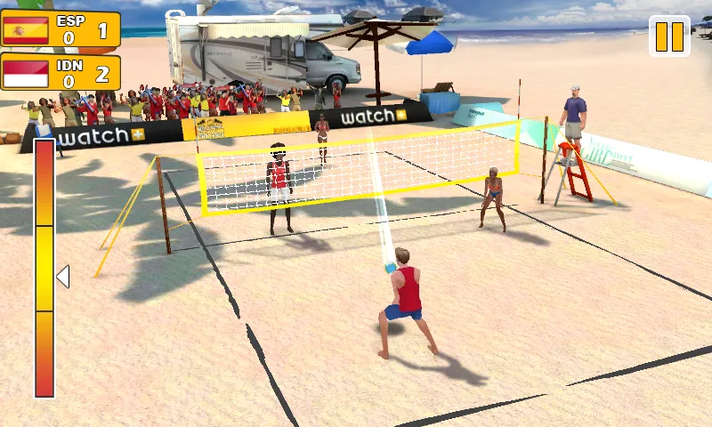 Beach Volleyball 3D [МОД: Все открыто, Дополнительные деньги и Меню MOD] Screenshot 2