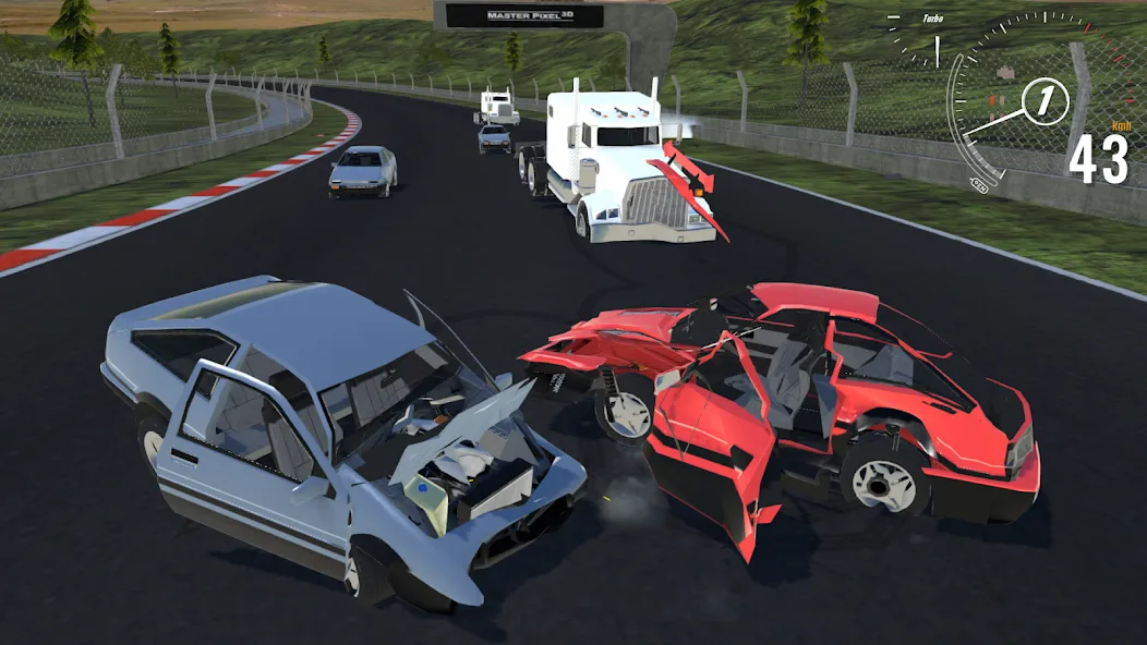 Destructive Car Race Generator (Деструктивный Генератор Гоночных Автомобилей) [МОД: Все открыто, Дополнительные деньги и Меню MOD] Screenshot 1