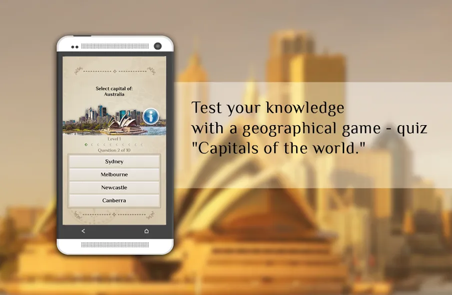 Quiz-Capitals of the world [МОД: Много монет, Открытые уровни и Мега MOD] Screenshot 2