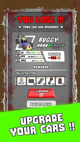 Tires & Fires: Zombie Survival [МОД: Деньги, Монеты и Меню MOD] Screenshot 5