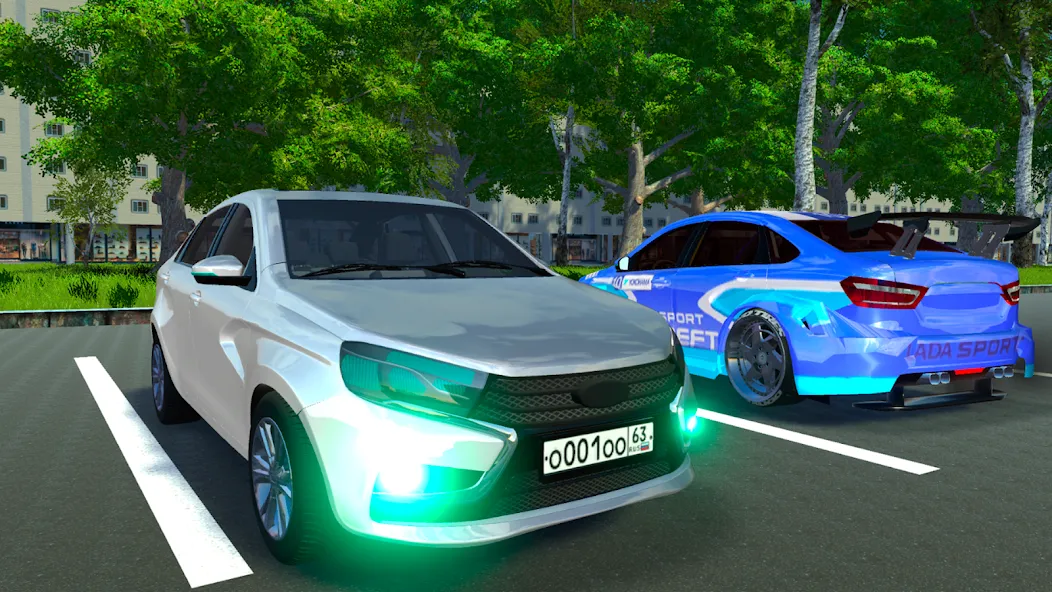 Lada - Russian Car Driving [МОД: Много денег, Монет и Все открыто] Screenshot 1