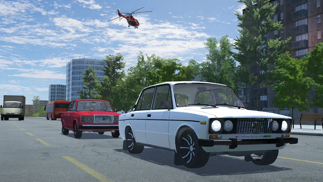 Russian Car Lada 3D [МОД: Все открыто, Дополнительные деньги и Меню MOD] Screenshot 3