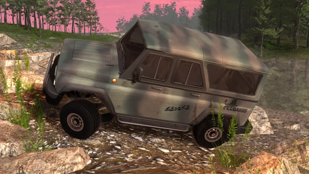 Offroad 4x4 Russian: Uaz Niva (Оффроуд 4х4 Русский) [МОД: Много денег, Монет и Все открыто] Screenshot 2