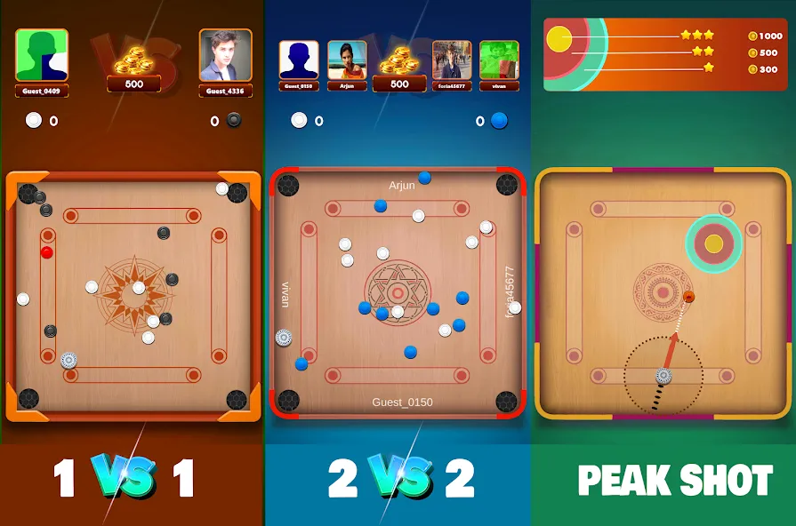 Carrom Board Clash : Pool game (Карром борд пул игра) [МОД: Много монет, Открытые уровни и Мега MOD] Screenshot 4