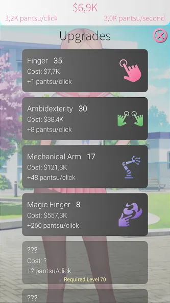 WAIFU CLICKER Sexy Anime Girls (УАЙФУ КЛИКЕР) [МОД: Бесконечные деньги, Монеты и Мега MOD] Screenshot 3