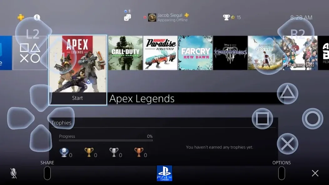 PS4 Pro Loader LITE (ПС4 Про Лоадер ЛАЙТ) [МОД: Все открыто, Дополнительные деньги и Меню MOD] Screenshot 1