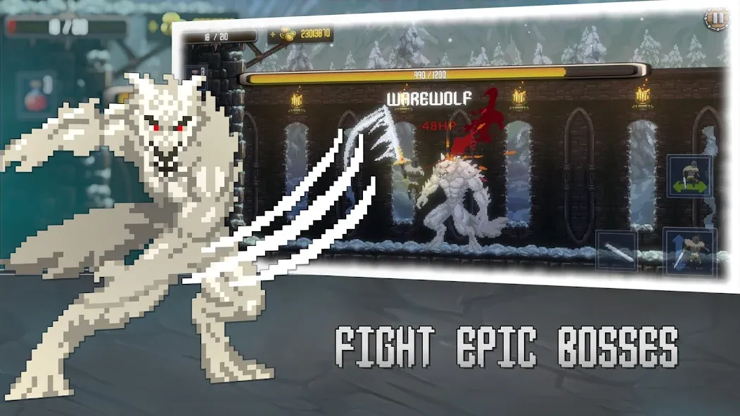 Deathblaze Action Platformer (Смертельное пламя Экшен Платформер) [МОД: Все открыто, Дополнительные деньги и Меню MOD] Screenshot 2