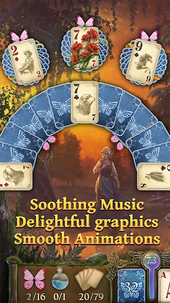 Solitaire Fairytale (Солитер Сказка) [МОД: Много монет, Открытые уровни и Мега MOD] Screenshot 5