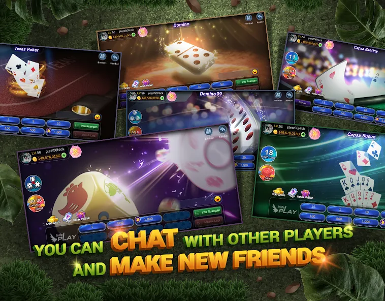 Indoplay-Capsa Domino QQ Poker (Индоплэй) [МОД: Много денег, Монет и Все открыто] Screenshot 5