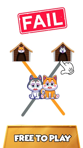 Dog rush: Draw to save games (Дог раш) [MOD: Все разблокировано] - Скриншот 1