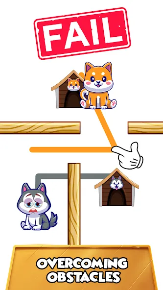 Dog rush: Draw to save games (Дог раш) [MOD: Все разблокировано] - Скриншот 3